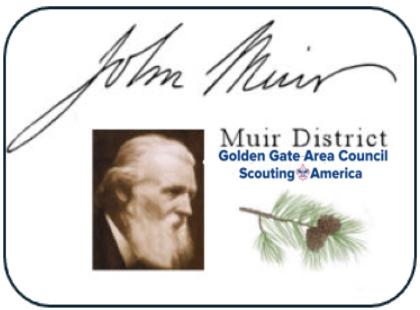 Logo for Muir District, Scouting America